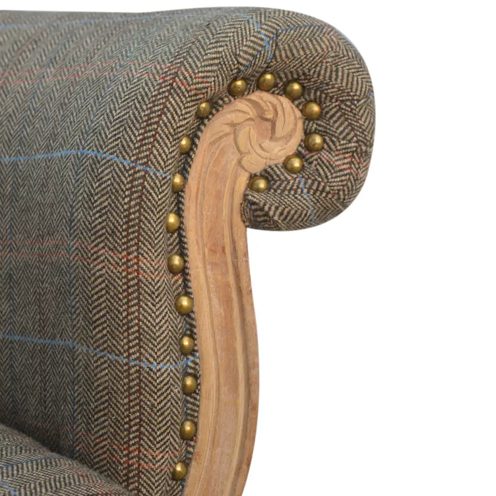 Small Multi Tweed French Chair