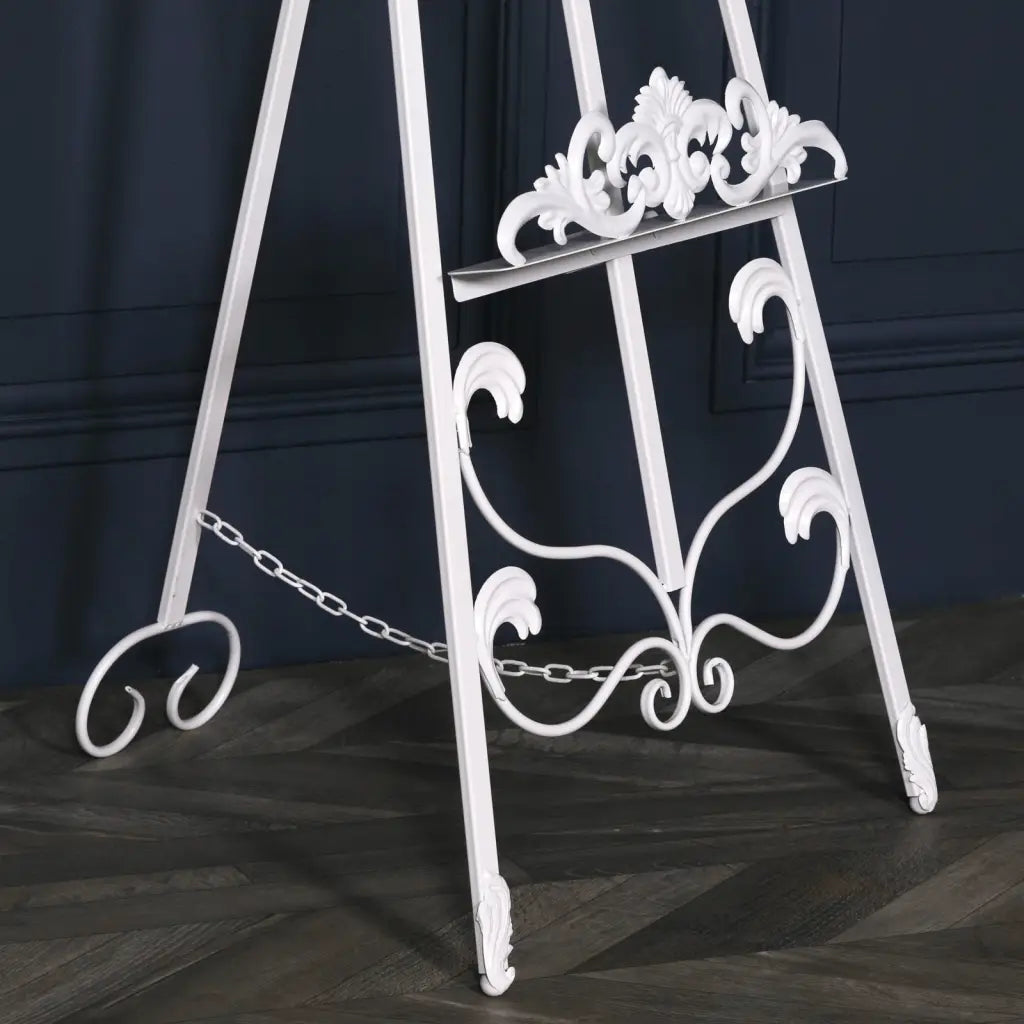 White Metal Easel 165cm