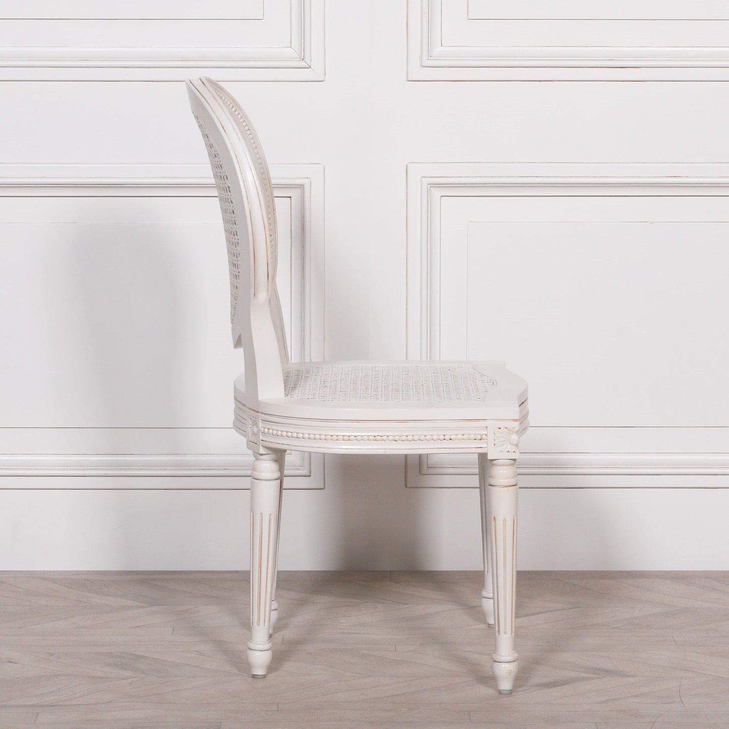 White Rattan Chateau Dining Chair