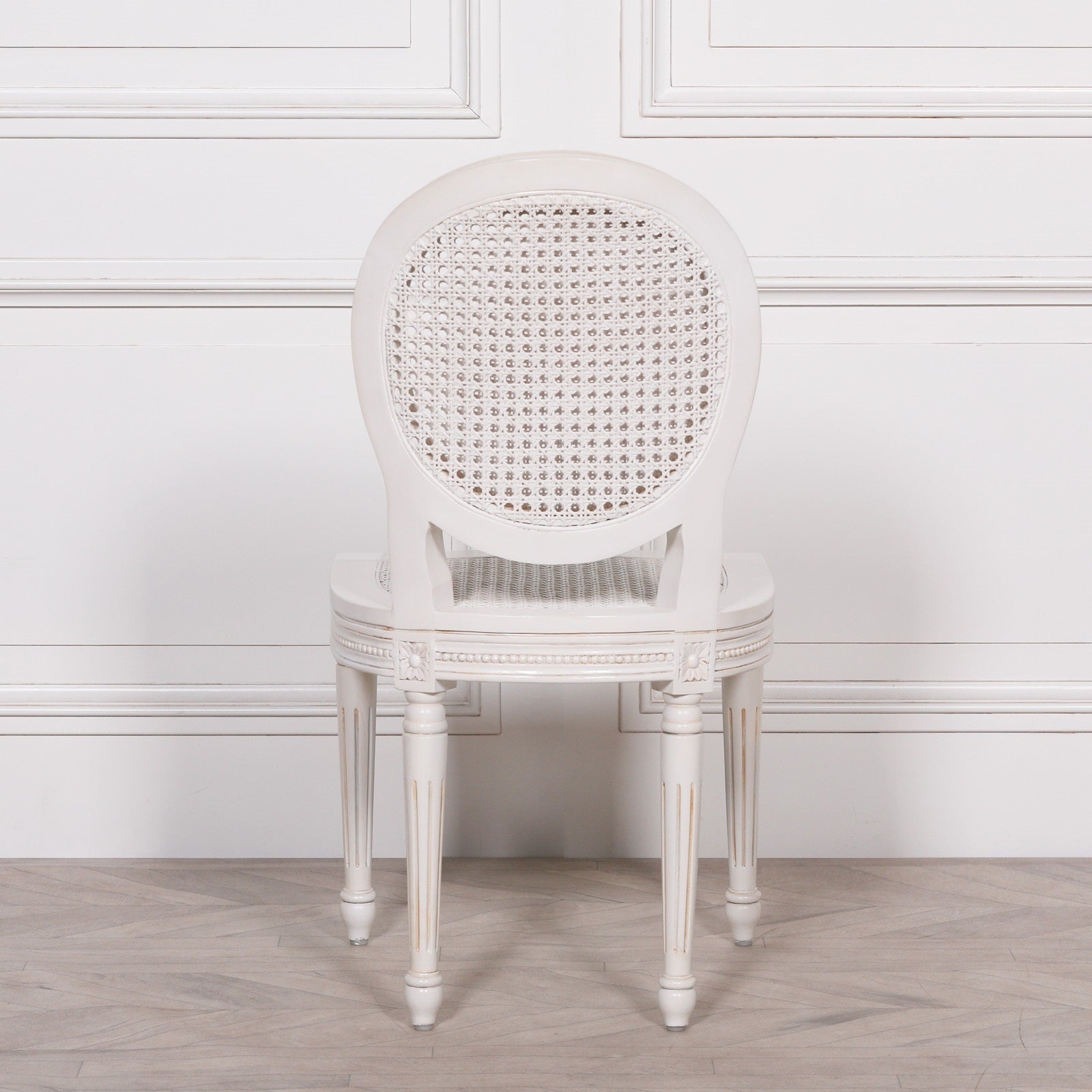 White Rattan Chateau Dining Chair