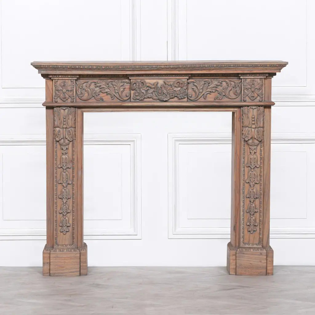 Wooden Carved Fire Surround