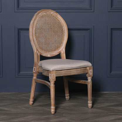 Wooden Louis Upholstered Dining Chair