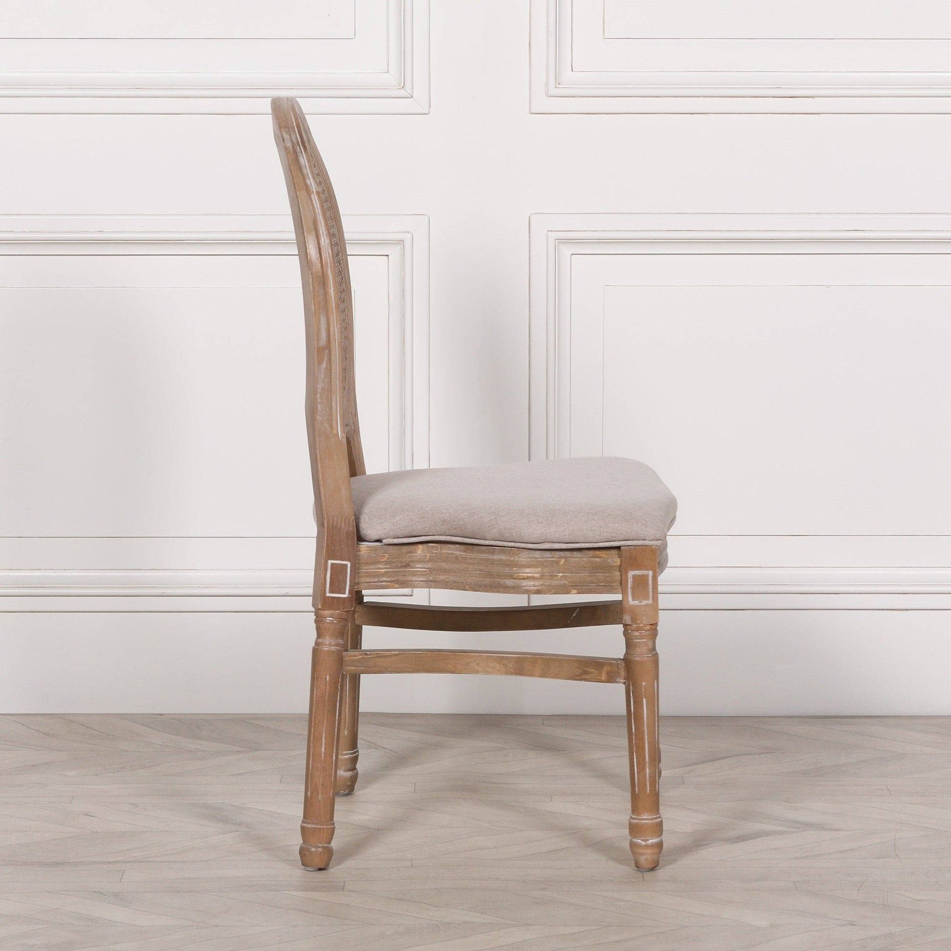 Wooden Louis Upholstered Dining Chair