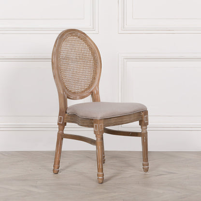 Wooden Louis Upholstered Dining Chair