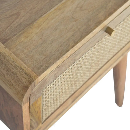 Woven Bedside Table/ Cabinet